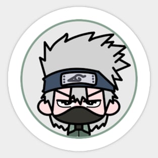 Kakashi Hatake Naruto Chibi Anime Art Sticker